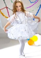 Christmas dress Snowflake with sleeves for girls