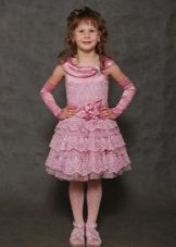 Strikket prom kjole til en pige på 5 år