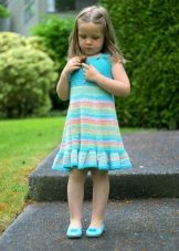 Πλεκτό καλοκαιρινό φόρεμα για κορίτσι 5 ετών