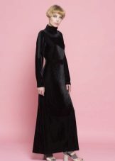 Siyah Kadife Elbise