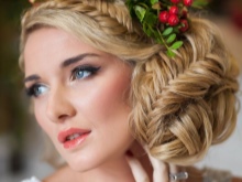 Rus tarzı düğün saç modeli