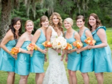 Turquoise dresses for bridesmaids