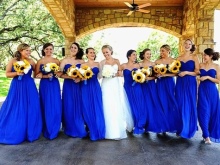 فساتين اشبينات العروس الزرقاء