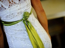 Robe de mariée au crochet Chi Krneta vue de dos
