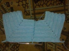 Плетење кокета на хаљини за девојчицу до годину дана - 6. корак