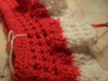 Rochii de tricotat cu un jug pentru fete 1-3 ani - pasul 3