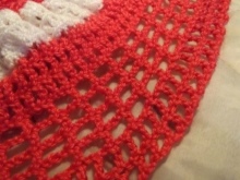 Rochii de tricotat cu un jug pentru fete 1-3 ani - pasul 7