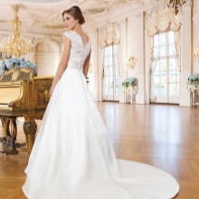 A-line svadobné šaty s kurtom