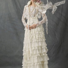 Crochet Bodice Svadobné šaty s háčkovaním Bodice