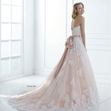 Open Back A-Line svadobné šaty