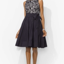 Short evening dress with a-line skirt 50 sizes