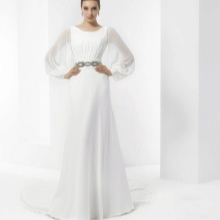 A-line Wedding Dress with Sheer Sleeve