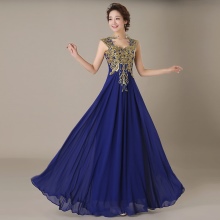Çin'den mavi gece elbisesi