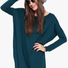 Knitted dress bat moray color