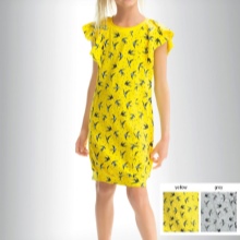 Vestido de verão amarelo para meninas