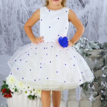 Елегантна рокля за момичето на 4-5 години великолепно