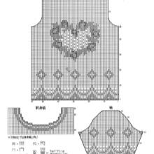 Vzorek s filetem horní vzor pro tylové šaty