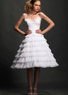 Vestuvinė suknelė su varpo sijonu