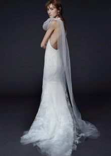 وونغ فستان زفاف مفتوح الظهر