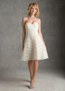 فستان زفاف قصير سهل