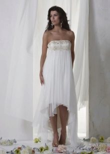 Egyszerű stílusú strand esküvői ruha