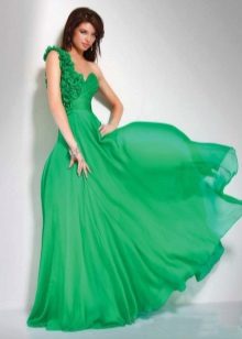 Зелена сватбена рокля
