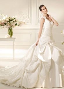 Vestuvinė suknelė horizontali ant liemenės su liemenėle