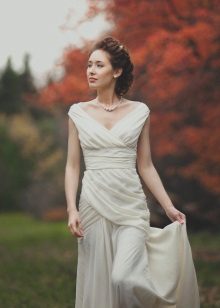 Есенна сватбена рокля в стил Прованс
