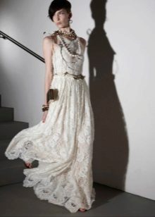 Lace Boho νυφικό φόρεμα