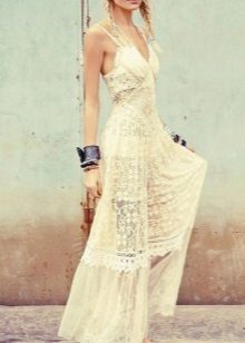 Lace Boho Summer Wedding Dress
