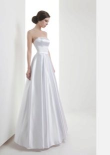 Rovné svadobné šaty Taffeta