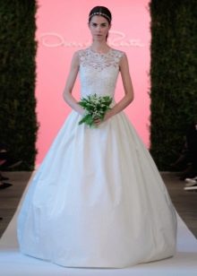 Um magnífico vestido de noiva de Oscar de la Renta