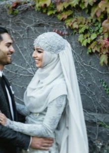 Drahokamový svatební hidžáb
