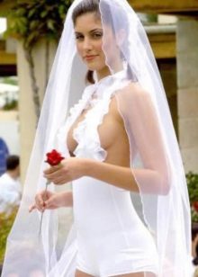 شورت فستان زفاف صريح جدا