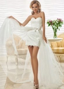 Vestido de noiva curto de Oksana Mukha