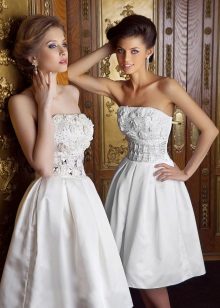Vestuvinė suknelė „Midi“ su labai pilnu sijonu