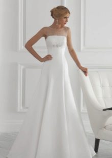 Inexpensive A-line wedding dress