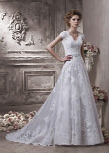 Bridal Lace Transformer Dress with Detachable Top
