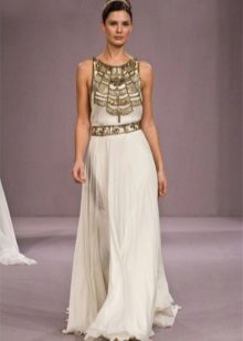 Vestido de noiva estilo grego com ornamentos