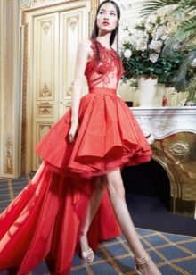 שמלת ערב אדומה של יולאן קצרה
