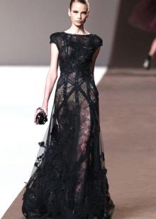 Evening dress by Eli Saab black