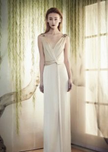 Evening white dress from Marcheza