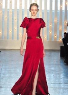 Gesloten rode jurk van Jenny Peckham