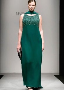 Kleita zaļa, eleganta pilnībā no Marina Rinaldi zaļā
