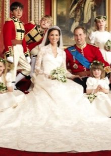 Kate Middleton Vestido de novia con tren