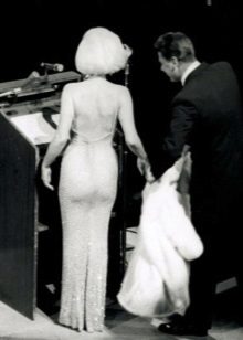 Marilyn Monroe suknelė su cirkoniais