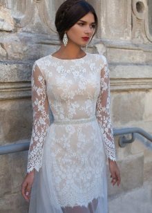 Short wedding dress from Crystal Design