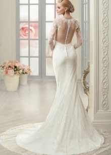 Nāriņu kāzu kleita ar sirēnu kāzu kleitu