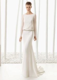 Γαμήλιο φόρεμα 2016 κλειστό με μακρύ μανίκι