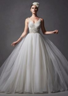 Vrstvené sukne princezná svadobné šaty